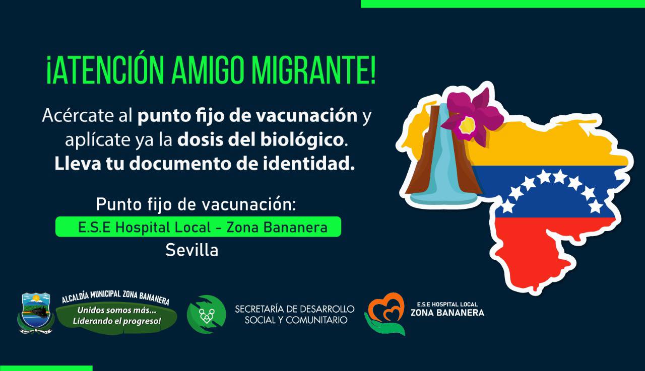 Vacunate Amigo Migrante!
